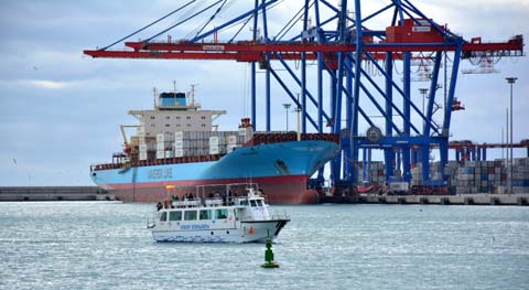 Der Hafen von M&aacute;laga